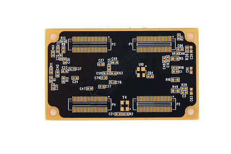 Single side board with complex routing